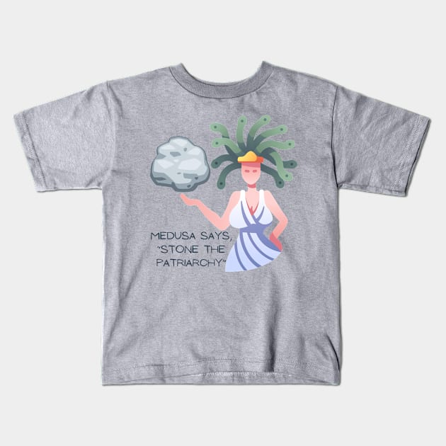 Stone the Patriarchy Kids T-Shirt by Artistic Oddities